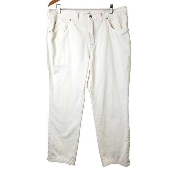 Reyn Spooner Pants Mens 36 Chino Cotton Preppy Cream Hawaiian Vacation Cotton - Picture 1 of 10